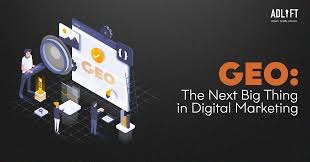 GEO in digital marketing concept illustration