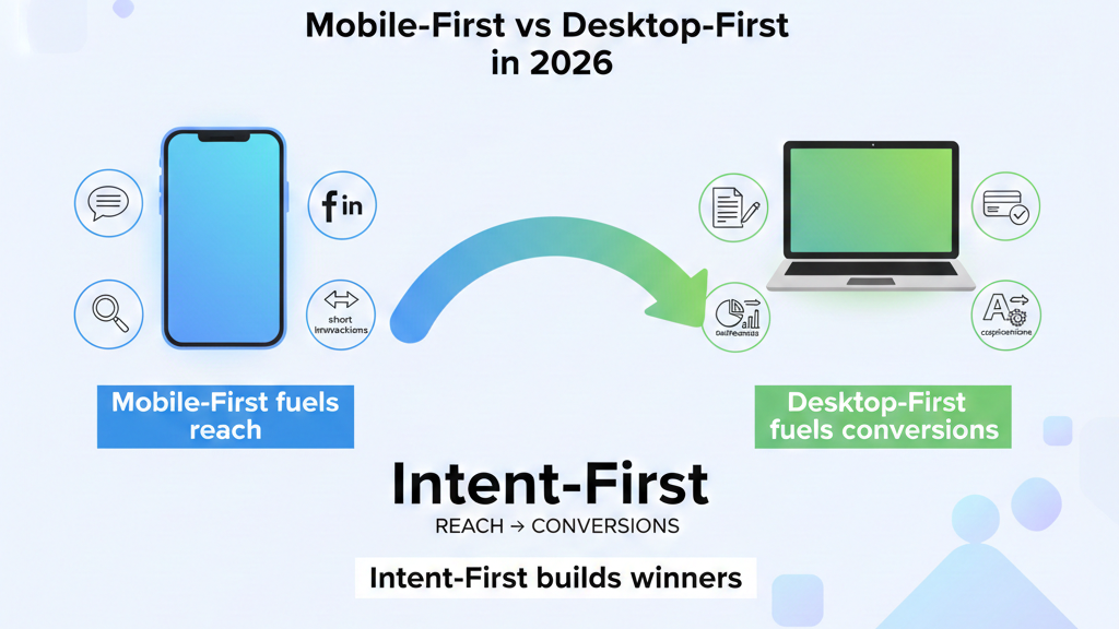 Mobile First vs Desktop First design comparison 2025